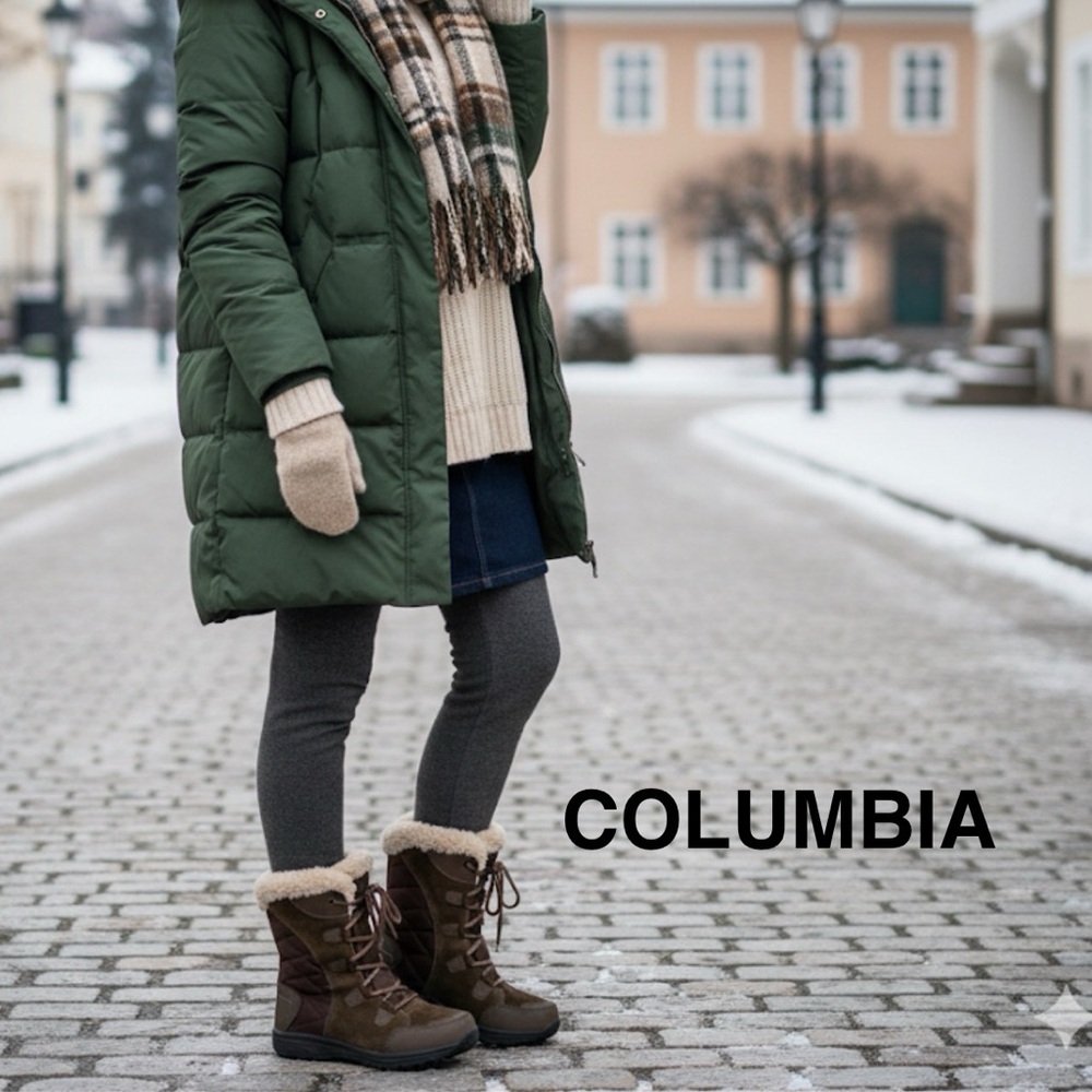 Authentic Columbia designer waterproof winter boots sz 5 Euro 36